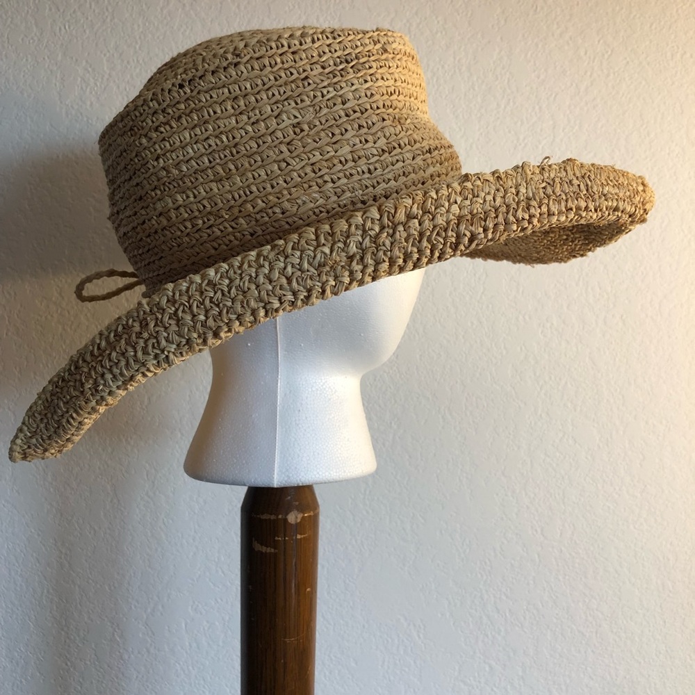 Men's Straw Sun Hat - Natural Beige